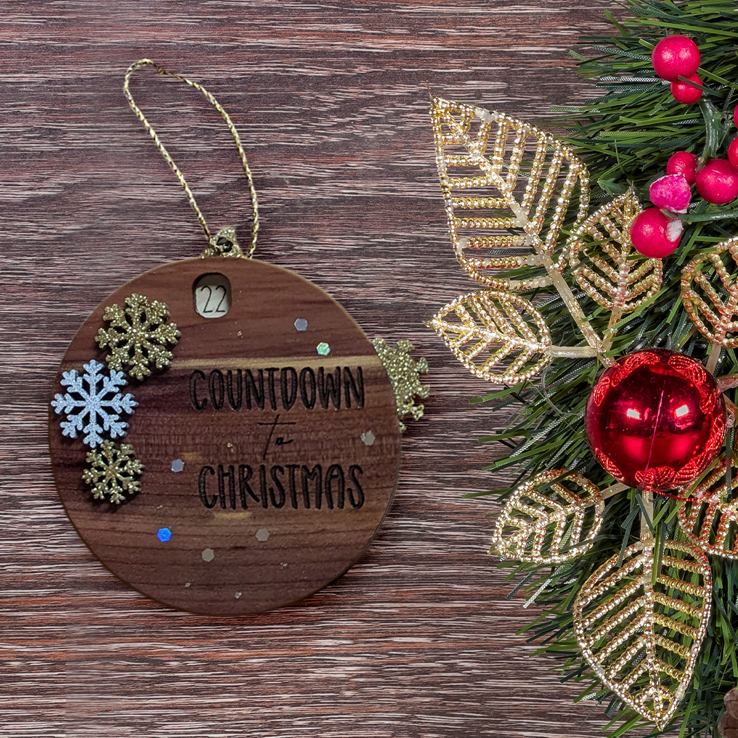Personalized Countdown to Christmas Ornament