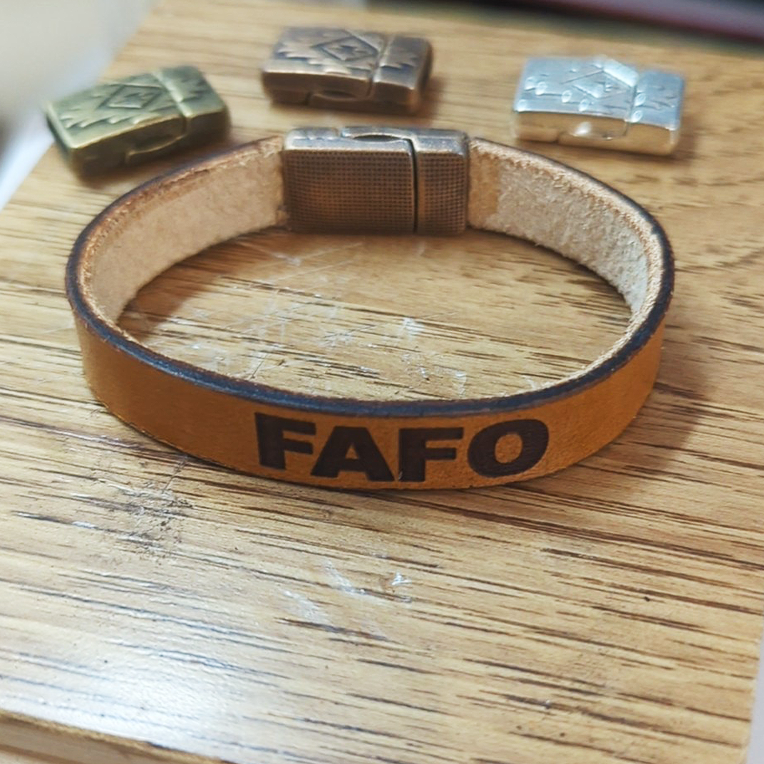 Leather Bracelet Magnetic closure