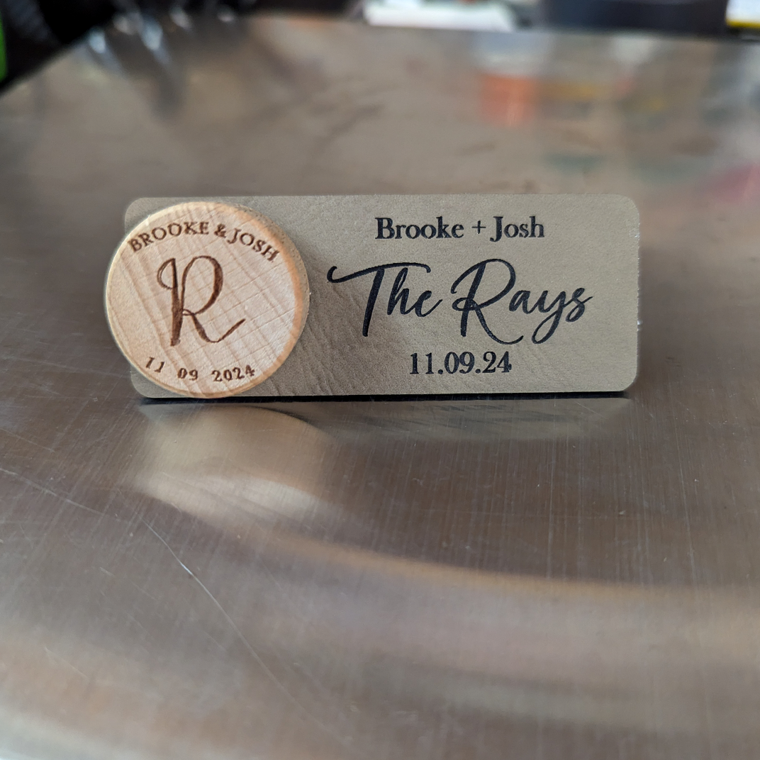 Personalized Wine Cork + Card