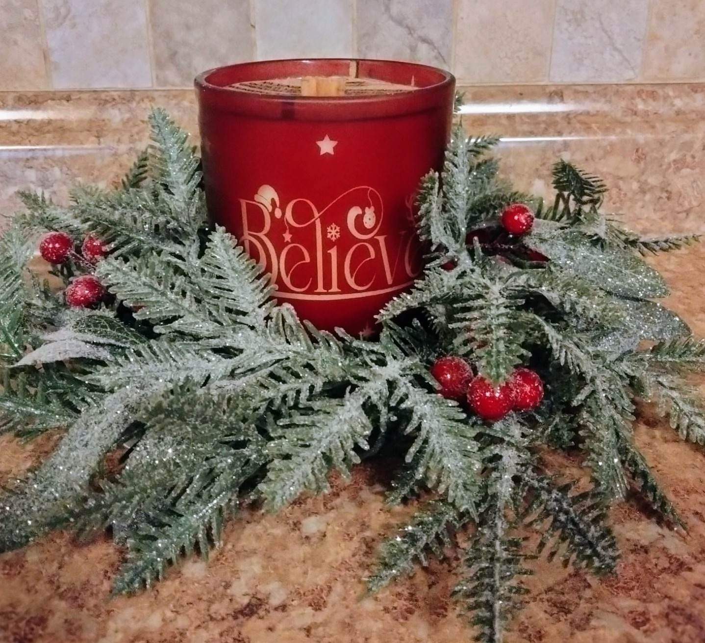 12.5 OZ Red vessel, Hand-poured, Soy Wax Candle